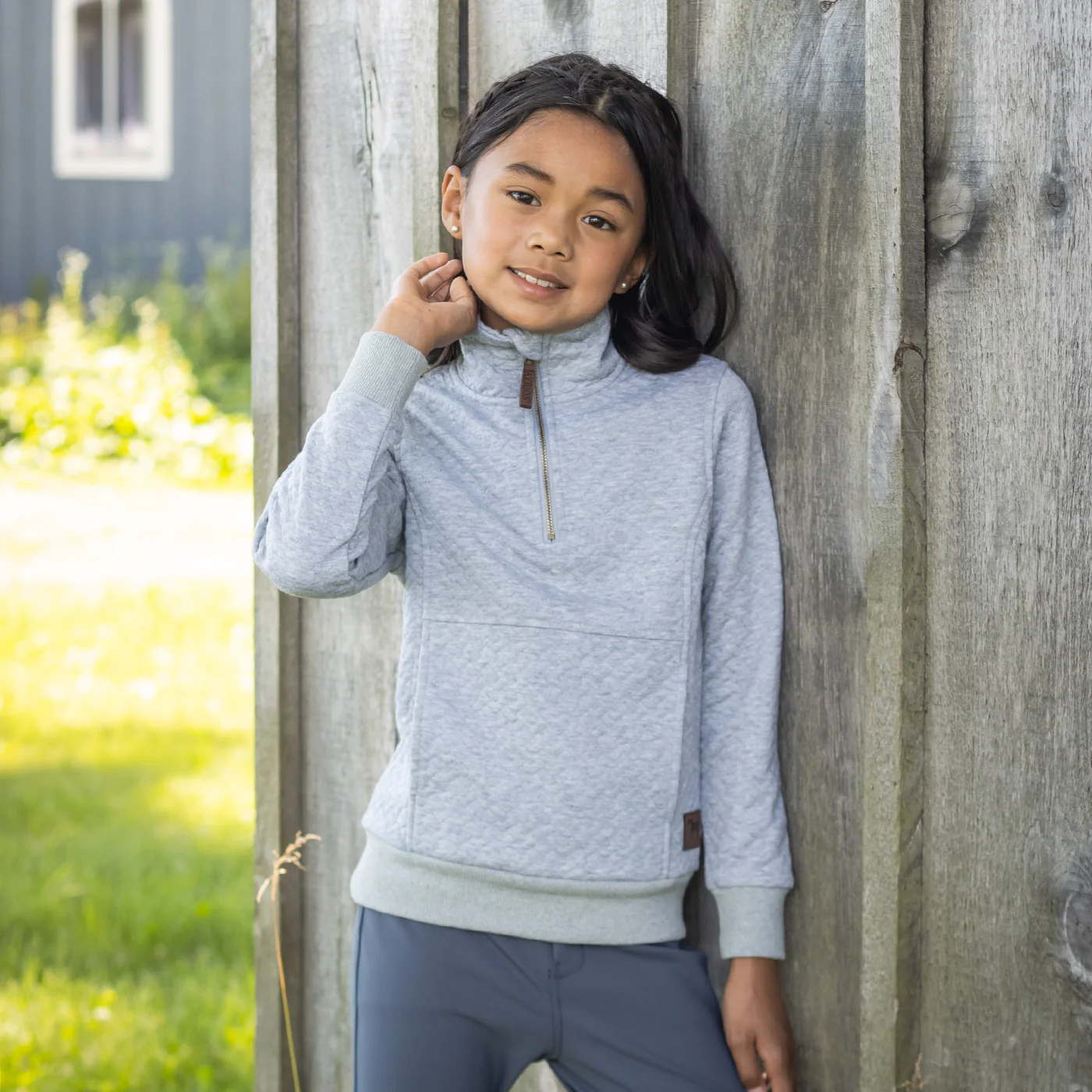 Aerion Adelia Quarter Zip Quilt Sweatshirt - Kids' - Image 2