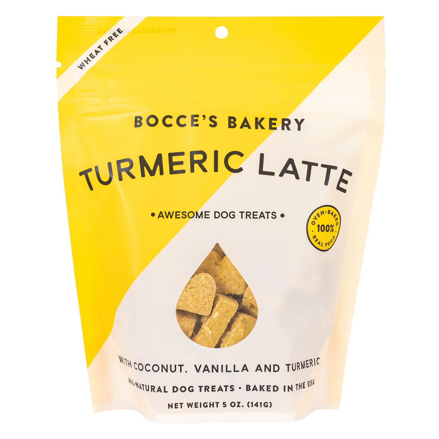 Bocce's Bakery Turmeric Latte Basic Biscuit Dog Treats 141 g