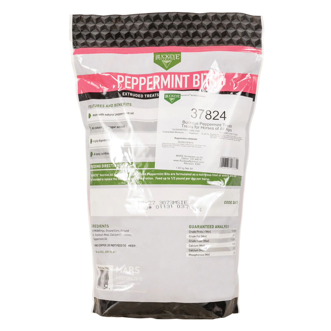 Buckeye Nutrition All Natural No Sugar Added Peppermint Bits Horse Treats 1.8 kg - Image 2
