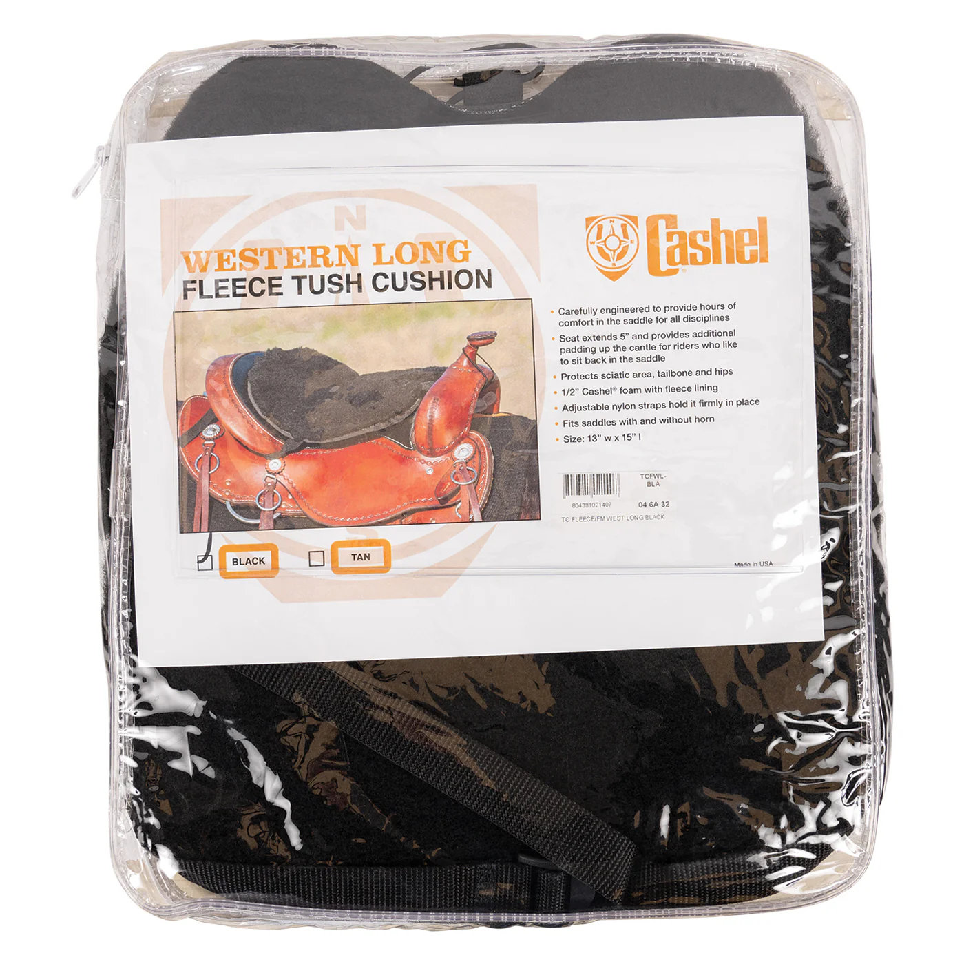 Cashel Western Fleece Tush Cushion - Long - Image 2