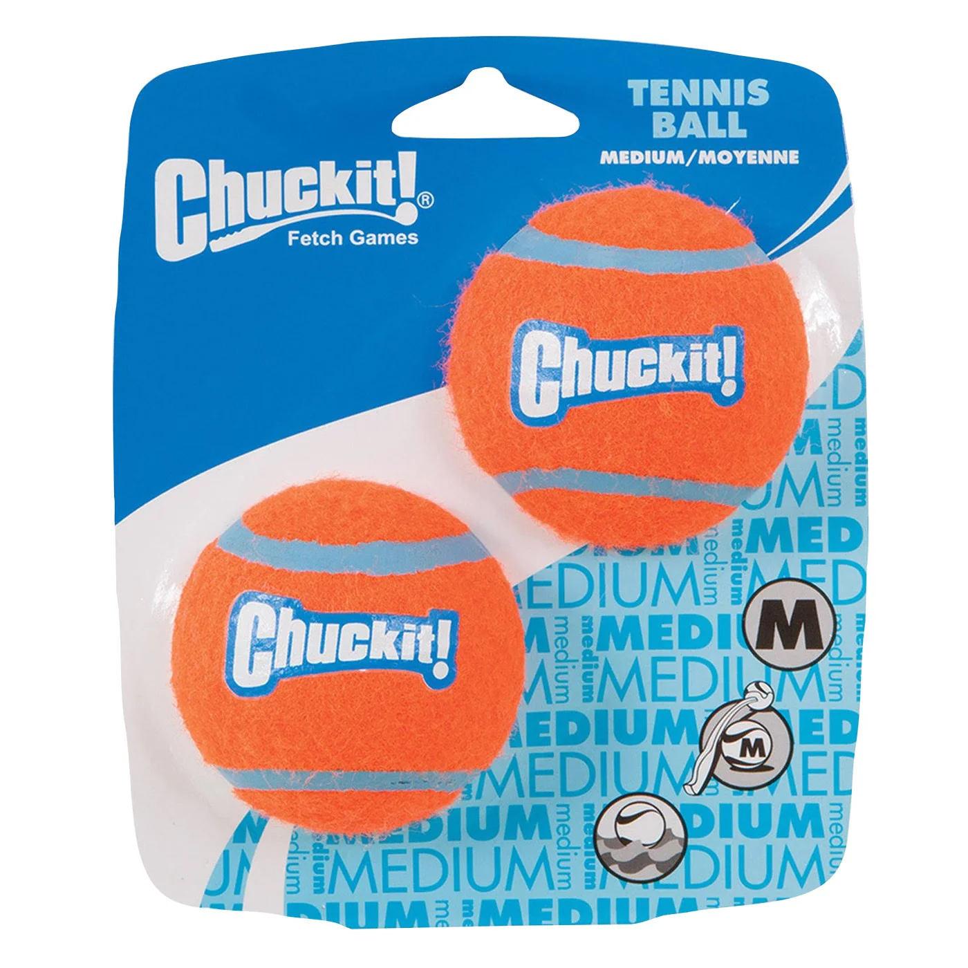 Chuckit! Tennis Ball Medium - Pack of 2 - Image 2