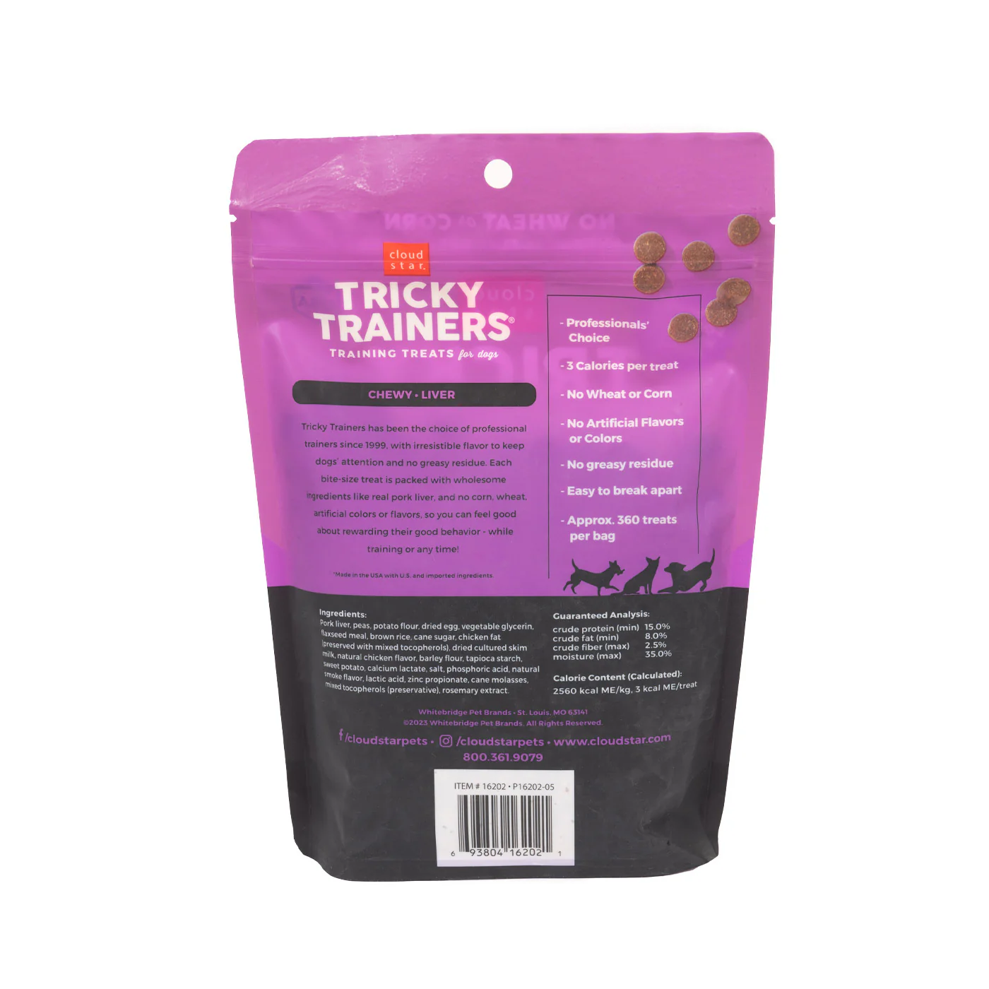 Cloud Star Tricky Trainers Chewy Liver Dog Treats 396 g - Image 2