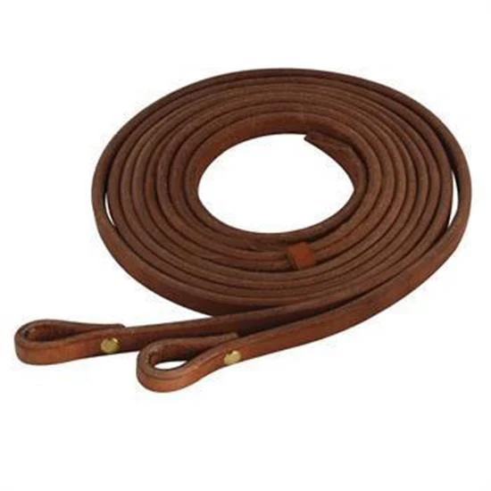 Copper Canyon Harness Leather Split Reins W/ Chicago Screws