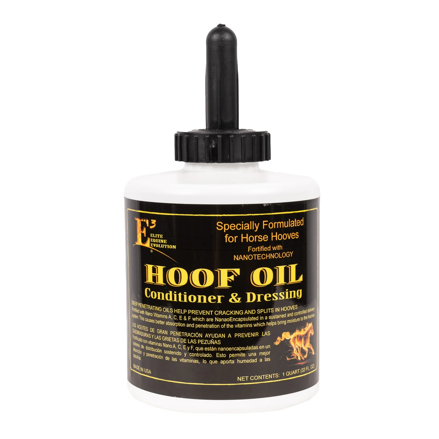 E3 Elite Equine Hoof Oil 946 mL