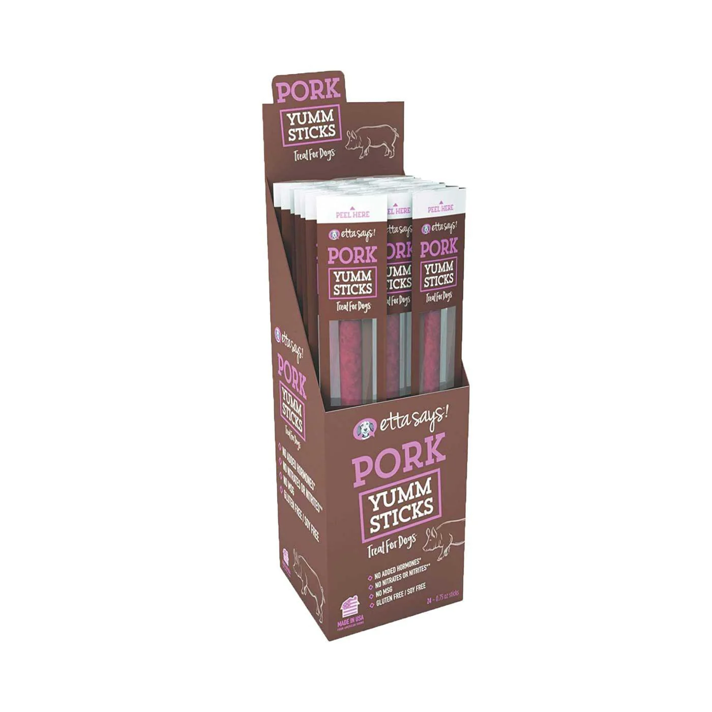 Etta Says! Yumm Pork Stick Dog Chew 21 g - Image 2