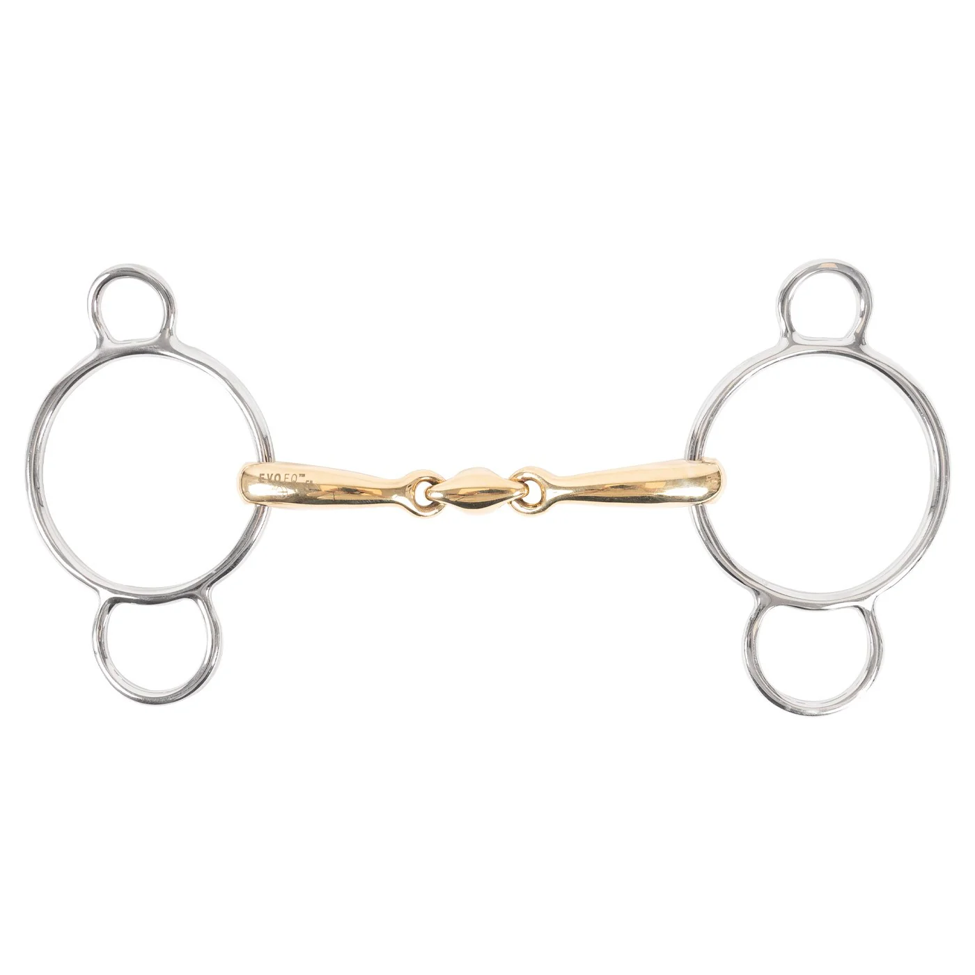 EvoEq Universal Curved Mouth Double Jointed Bit W/ Lozenge