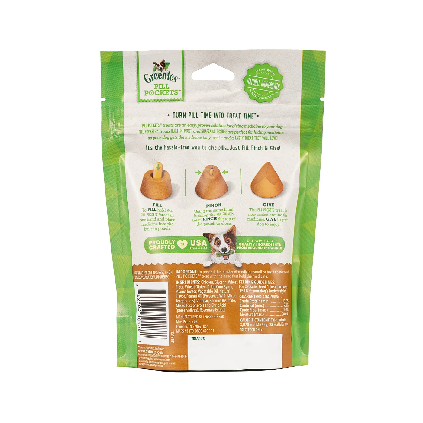 Greenies Pill Pockets Peanut Butter Dog Capsules 224 g - Image 2