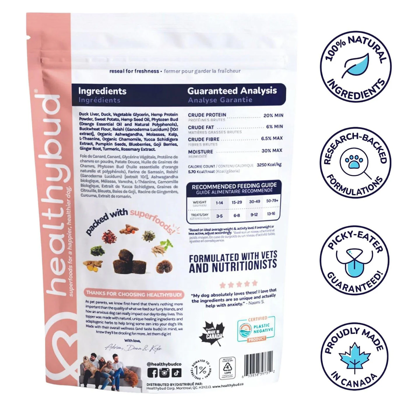 Healthybud Calming Aid Dog Supplement 400 g - Image 2