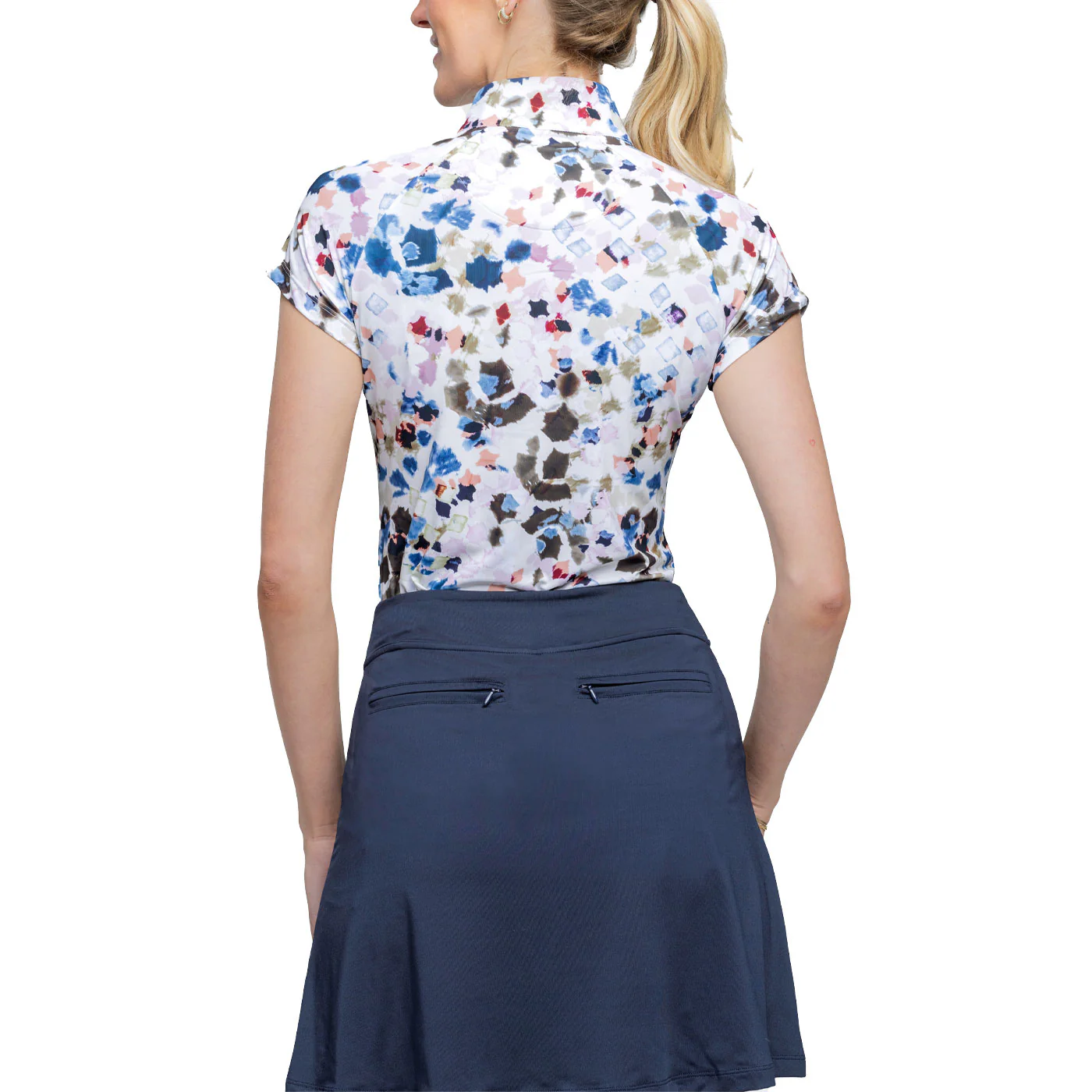 Kastel Denmark Cap Sleeve Print Shirt - Image 5