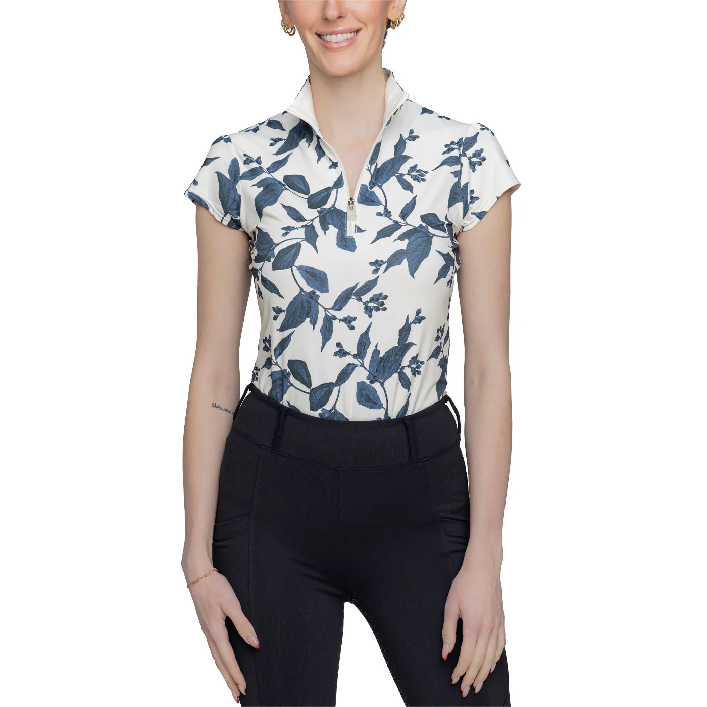 Kastel Denmark Cap Sleeve Print Shirt - Image 6