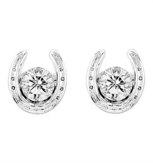 Kelly Herd Horseshoe Stud Earrings