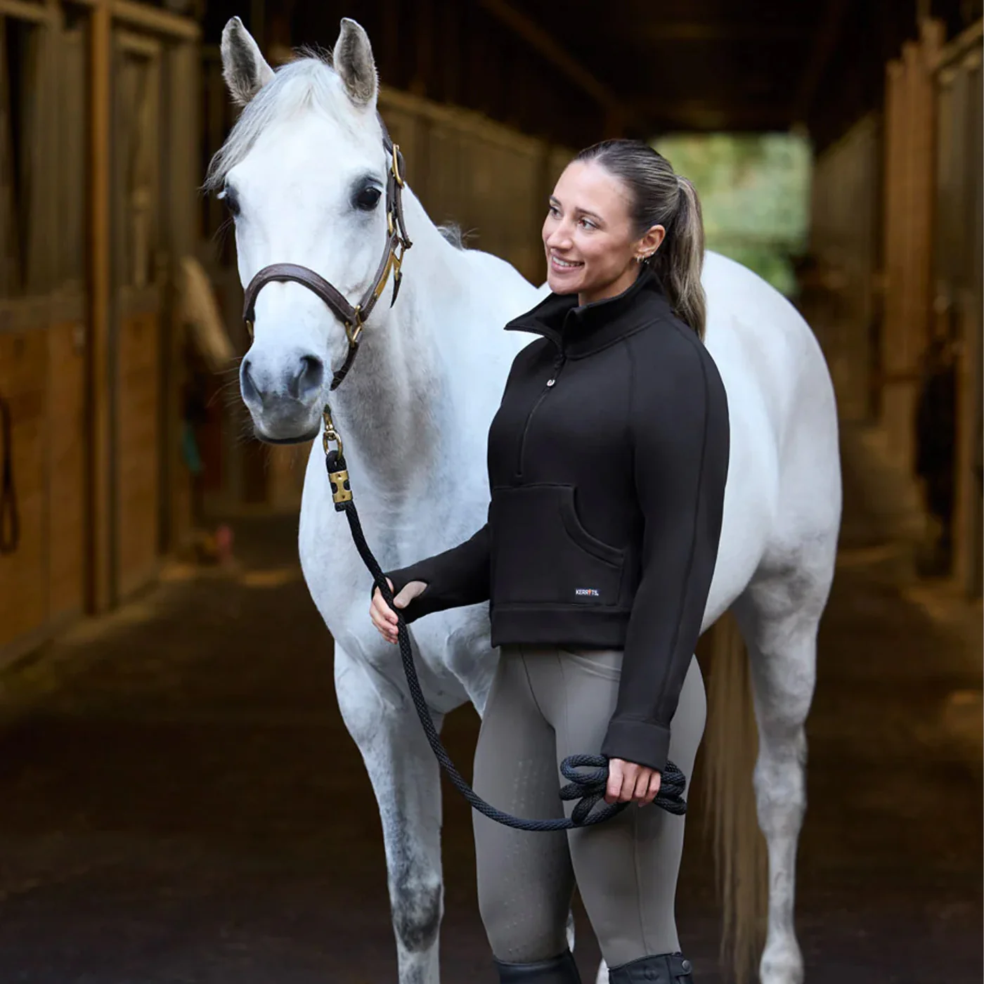 Kerrits Fusion Fleece Lined Full Leg Clinic Tight - Image 4
