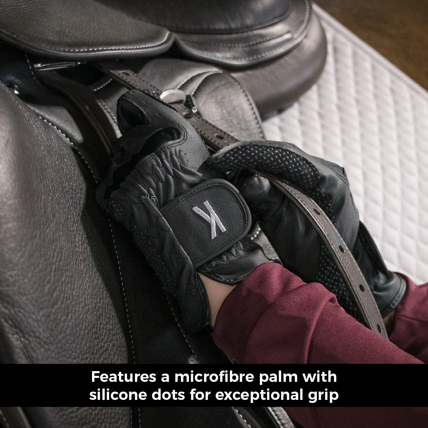 Konekt Platinum Grip Riding Gloves - Image 4