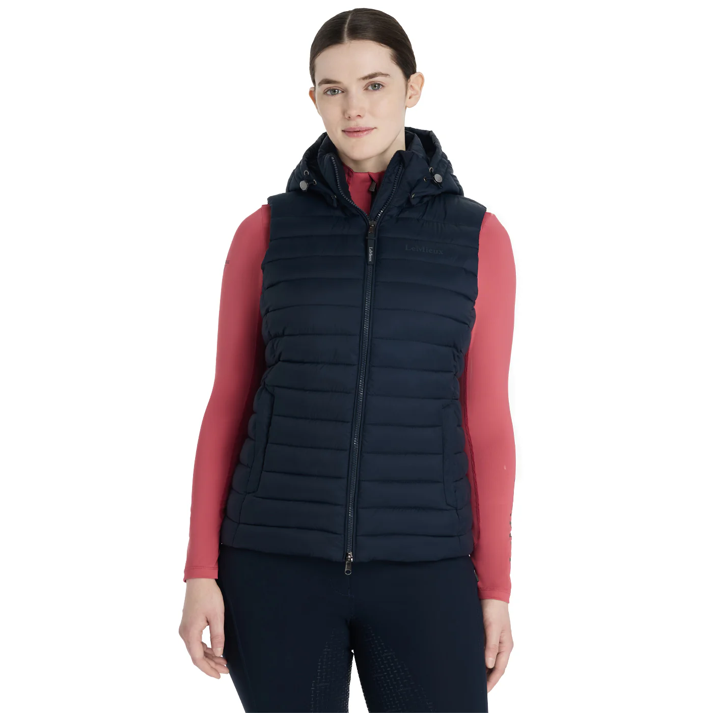 LeMieux Rose Hooded Puffer Vest