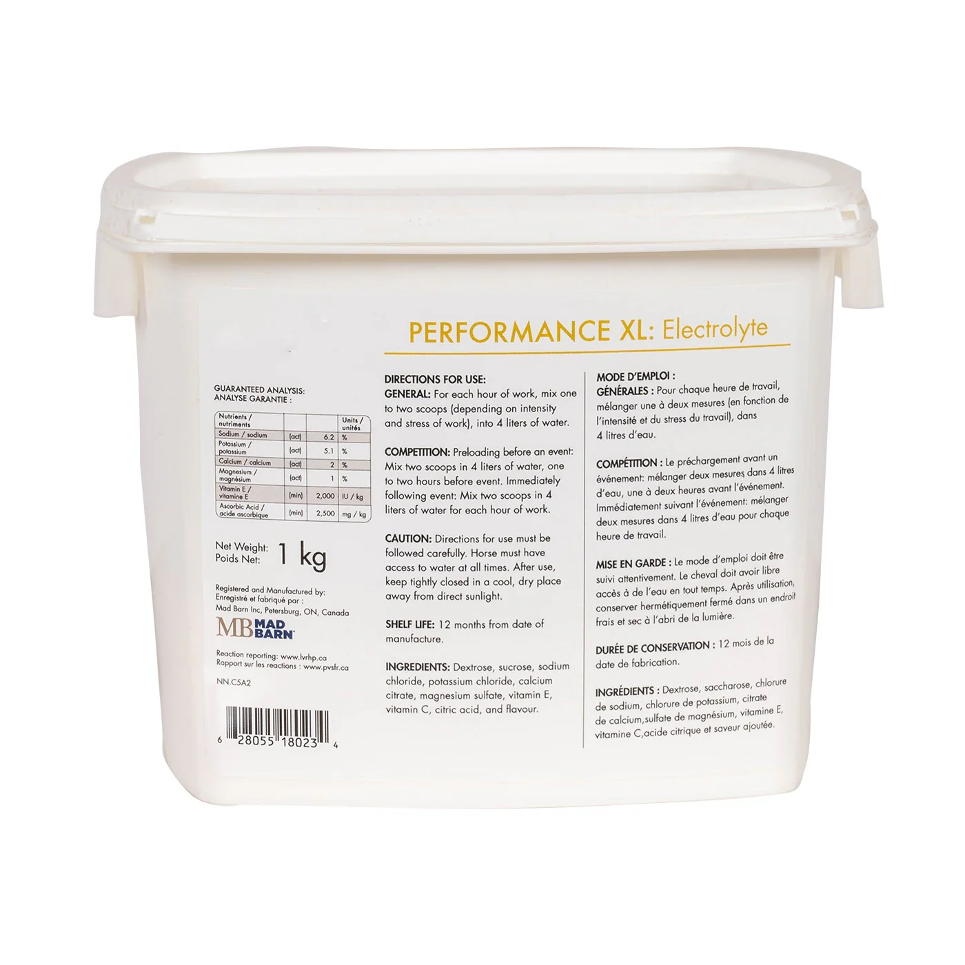 Mad Barn Performance XL Electrolytes 1 kg - Image 2
