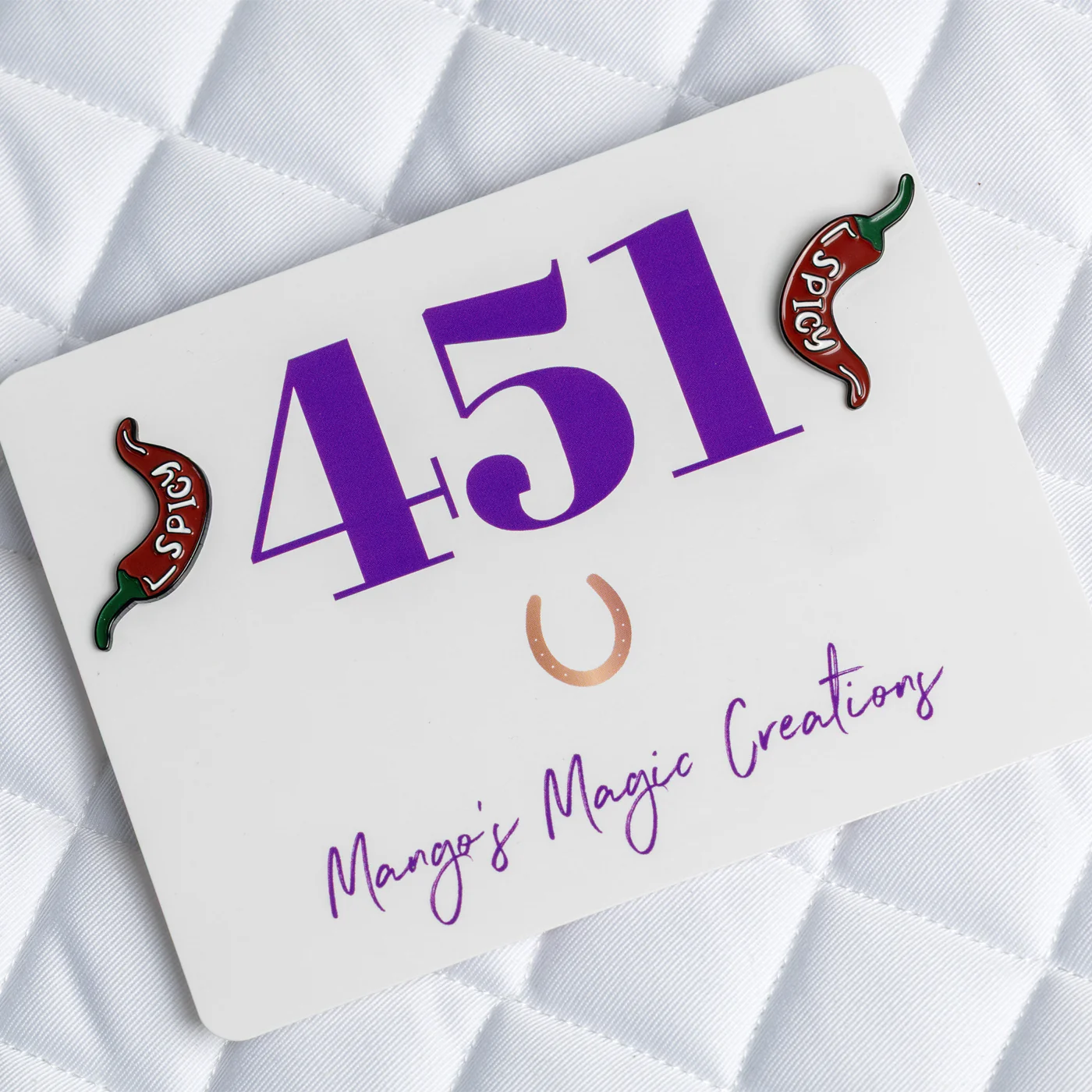 Mango's Magic Spicy Pepper Number Pins