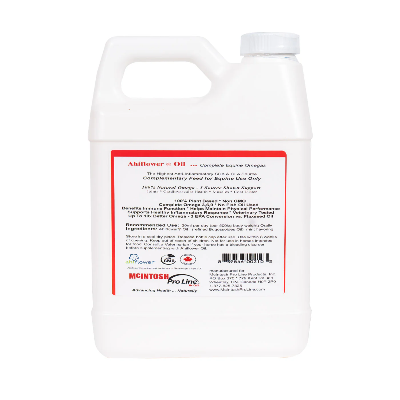 McIntosh Pro Line Ahiflower Oil 1 L - Image 2