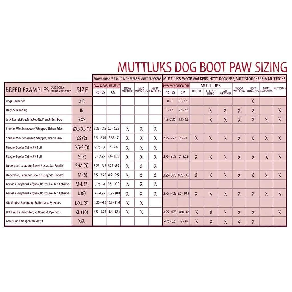 Muttluks Fleece Lined Dog Boots Size XS - Image 3