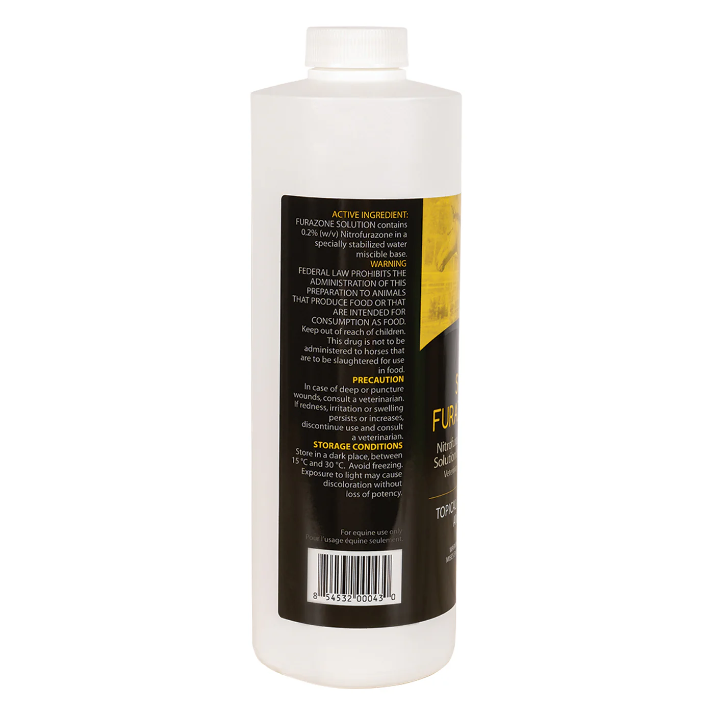 Golden Horseshoe Nitrofurazone Solution 500 mL - Image 3