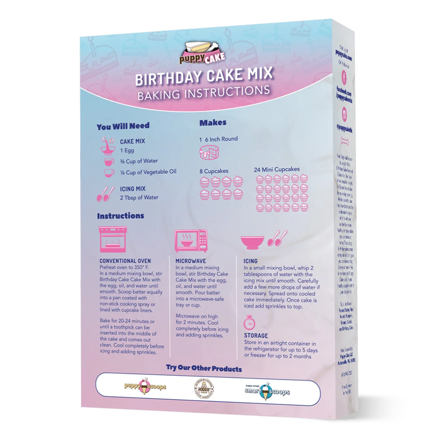 Puppy Cake Birthday Cake Mix 283 g - Image 2