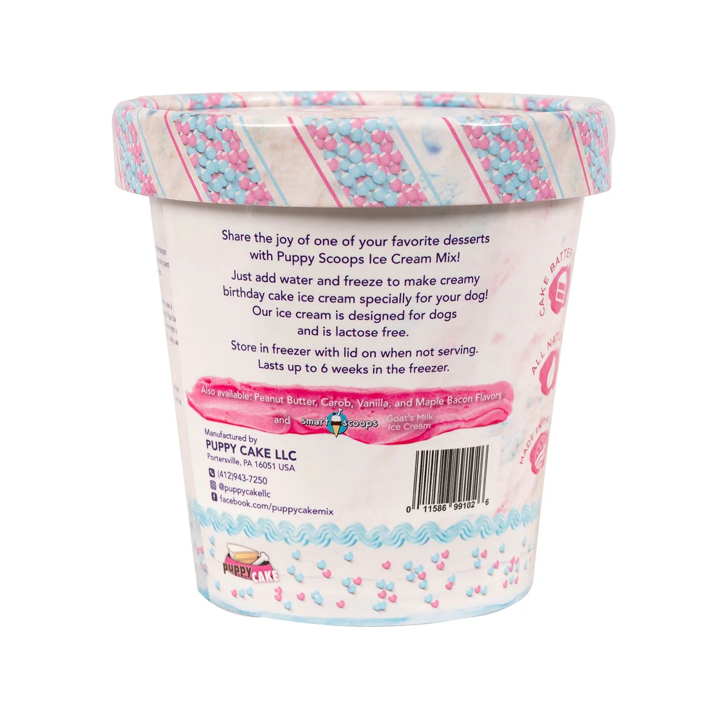 Puppy Scoops Birthday Cake Ice Cream Mix 160 g - Image 3
