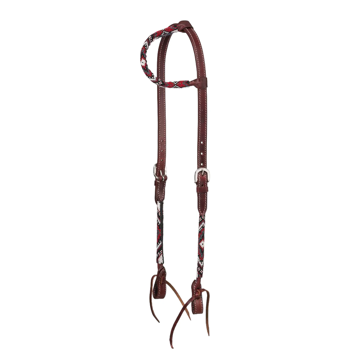 Royal King Beaded Diamond Single Ear Headstall