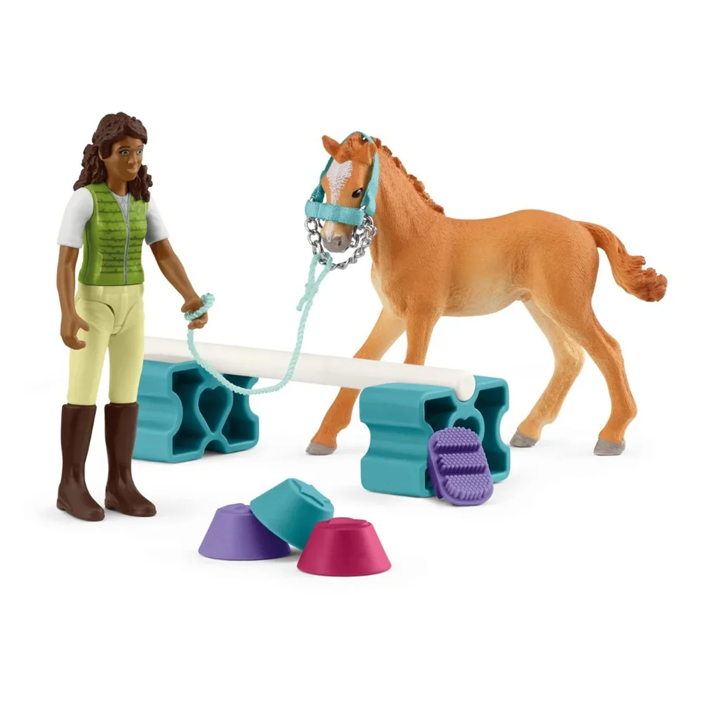 Schleich Pocket Set Training Set W/ Sarah - Image 2