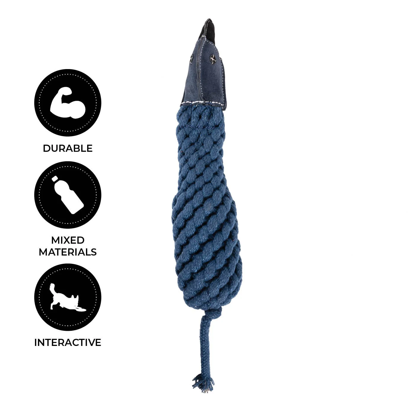 Shedrow K9 Blue Jay Rope & Water Bottle Dog Toy - Image 2