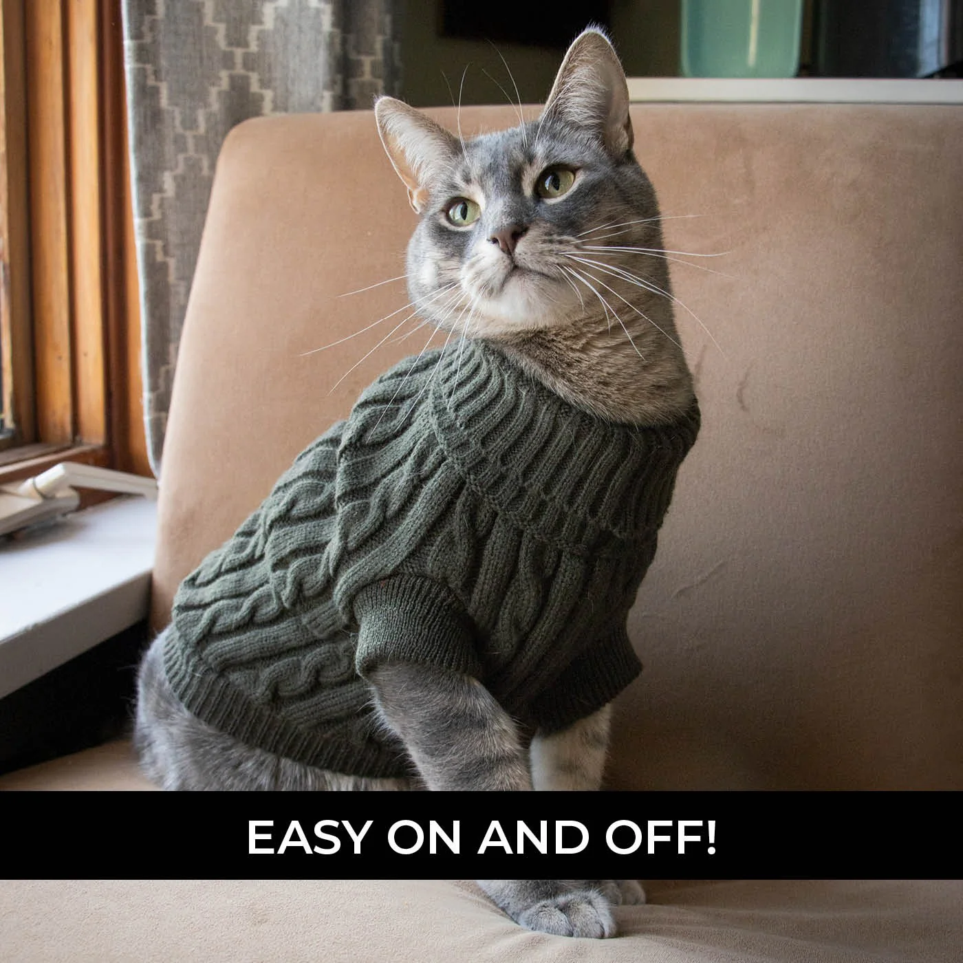 Shedrow K9 Brentwood Cable Knit Dog Sweater - Image 4