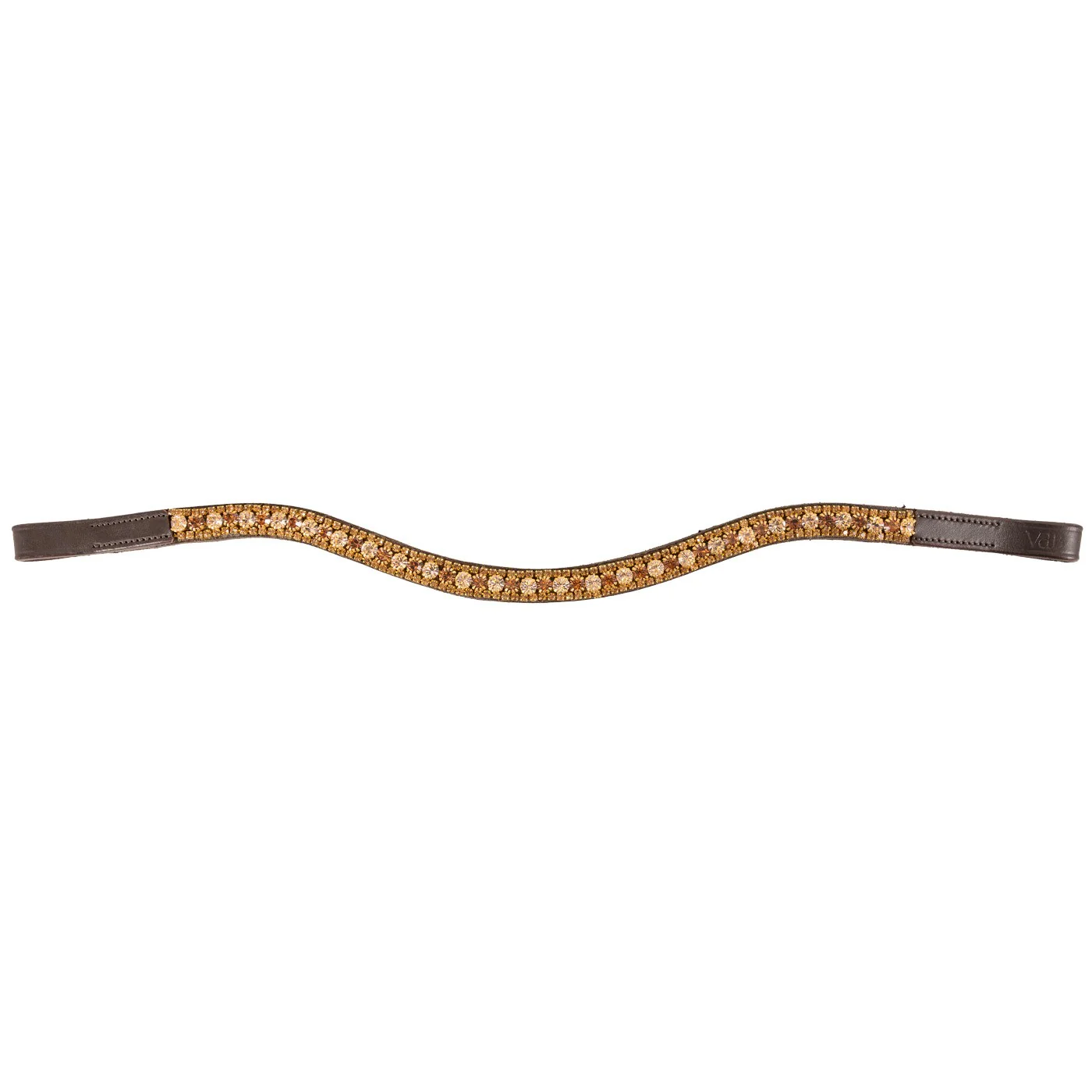 Val du Bois Gold Crystal Wave Browband