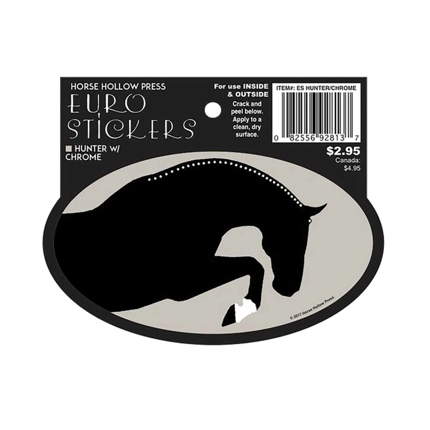Vinyl Window Decal - Hunter W/ Chrome