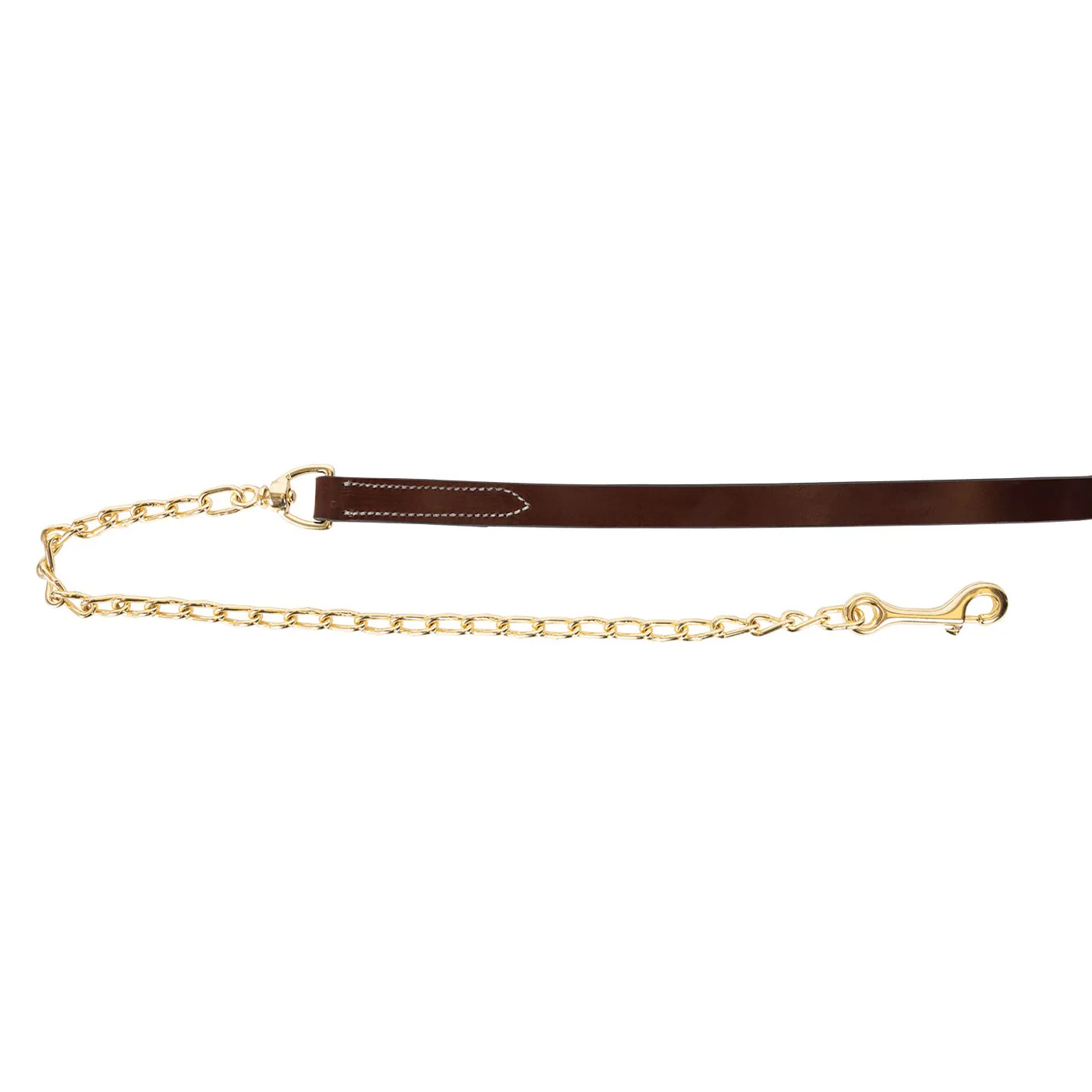 Weaver Leather Lead W/ 76 cm Brass Plated Chain