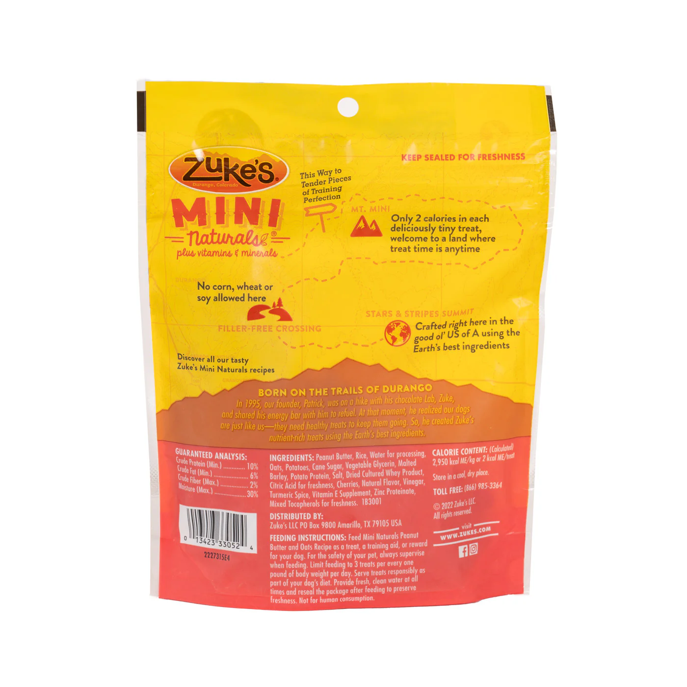 Zuke's Mini Naturals Peanut Butter Dog Treats 170 g - Image 2